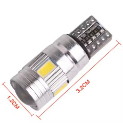 Комплект світлодіодних ламп Napo T10-5630-6smd-Lens W5W T10 4 шт Білий (2518544567) Ніжин