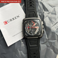 Годинник чоловічий наручний Curren Active Чорний (2498336137) Кобижча