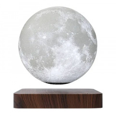 Настільний левітуючий нічник Night Light Magic Moon Magnetic Місяць на дерев'яній підставці (NLMMM36) Нове