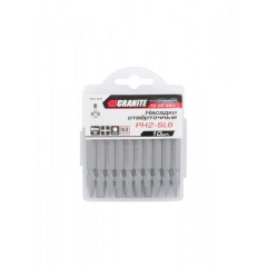 Насадки викрутки РН2-SL6*65 мм S2 10 шт Granite GM (10-26-651) Косов