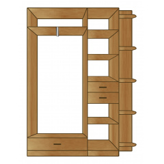 Дитяча Бася з фарбованими МДФ фасадами МАКСІ МЕБЛІ Біла (5103163) Полтава