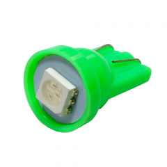 Комплект світлодіодних ламп Napo LED T10-5050-1smd T10 W5W 10 шт Зелений (2458868047) Васильков