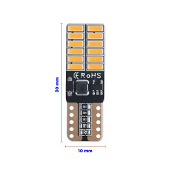 Комплект світлодіодних ламп Napo T10-3014-24smd W5W T10 2 шт Білий (2518515745) Кременчуг