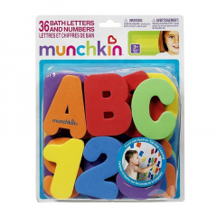 Английские цифры и буквы для ванны Munchkin WJ087 36 шт Чернівці