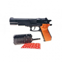 Игрушечный пистолет B60 Golden Gun с пистонами и игрушечной рацией 252GG Доманёвка