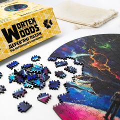 Дерев'яні пазли Wortex Woods Космічний краєвид 50х50 см 508 елементи амеби PZL20006L Володарск-Волынский