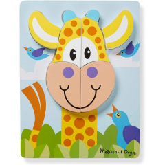 Перші дерев'яні пазли 4 в 1 Melissa&Doug "Сафарі" MD30131 Братське