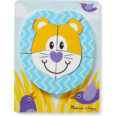 Перші дерев'яні пазли 4 в 1 Melissa&Doug "Сафарі" MD30131 Братське