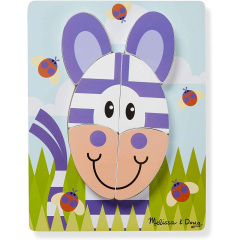 Перші дерев'яні пазли 4 в 1 Melissa&Doug "Сафарі" MD30131 Братське