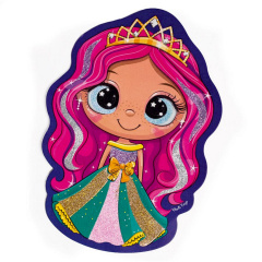 Набір для творчості "Glitter Art Казкові принцеси" Vladi Toys VT4501-10, 5 флаконів з глітерами Кременчуг