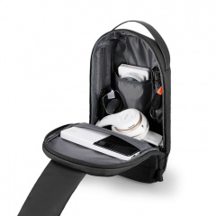 Рюкзак на одне плече Mark Ryden MR7510 32 х 20 х 12 см Чорний Новомосковськ