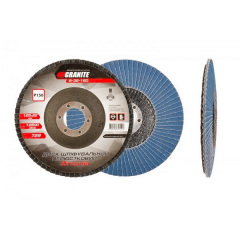 Диск шліфувальний пелюстковий конусний ZIRCONIA Т29 зерно 150 125*22 мм Granite GM (8-32-150) Чорноморськ