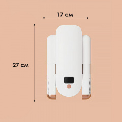 Сушарка для взуття Lesko YM-102 White компактна антибактеріальна та стерилізуюча з таймером Лубны