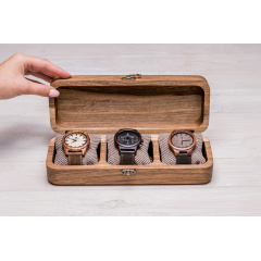 Дизайнерська підставка для наручних годинників ecoWalnut 7х26.5х9.5 см Полтава