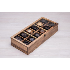 Коробочка для зберігання наручних годинників ecoWalnut 8.2х40.9х18 см Суми