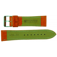 Ремінець для годинника зі шкіри Mykhail Ikhtyar 22 мм Помаранчевий (S418-22S orange) Оріхів