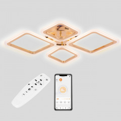 Стельова LED люстра Sunlight 5331/2+2 Gold Киев