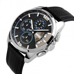 Годинник наручний Skmei 9106 Black 9106BU (17117-hbr) Костопіль