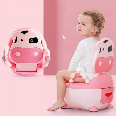 Горшок с мягким сиденьем Babyhood BHDNNZBQ коровка Розовый Новая Каховка