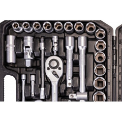 Набір ключів та насадок торцевих MASTERTOOL CrV 1/4" та 1/2" 94 шт 78-5094 Николаев