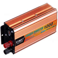 Перетворювач напруги інвертор UKC SSK 1000W AC/DC 12V-220V Gold (3_00374) Гуляйполе
