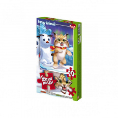 М'які пазли "Рись" Danko Toys S20-09-14 20 елементів Сарни