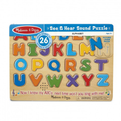 Звуковий пазл для малюків Melissa&Doug " Англійський алфавіт" дерев'яні елементи Жмеринка
