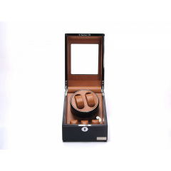 Шкатулка Salvadore для підзаводу 2 годинників 024/BBR/FC5 19x25x21,5 см Коричнево-чорний Косов