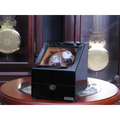 Шкатулка Salvadore для підзаводу 2 годинників 024/BBR/FC5 19x25x21,5 см Коричнево-чорний Косов
