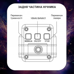 Лазерний проектор нічник зоряного неба Inspire Космонавт Білий (RD030-Star) Ворожба
