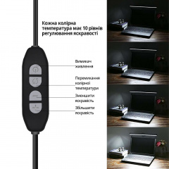 Лампа на монітор скрінбар Inspire JD-A1 Pin 5W 3000-6000K USB Black Бровари