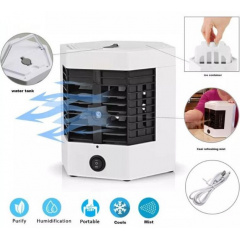 Настільний портативний міні-кондиціонер Arctic Ultra Pro 2Х із зволожувачем повітря 750 мл 16х20х20 см Білий (2104618514) Полтава