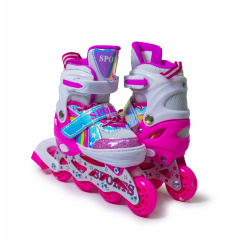 Розсувні ролики Scale Sports 34-37 Rainbow Pink (1247418241) Червоноград