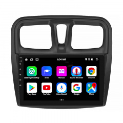 Штатная магнитола Lesko Renault Logan II Рестайлинг 2018-н.в. 10" 1/16Gb/ Wi-Fi Optima GPS Android (9821-35640) Сарны