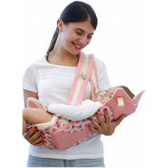 Хипсит эрго-рюкзак кенгуру переноска Baby Carrier 6 в 1 Розовый цветок (vol-10120) Дніпрорудне