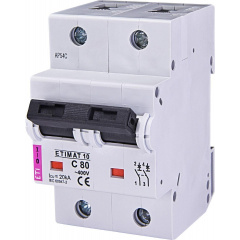 Автоматический выключатель ETI 002133733 ETIMAT 10 2р C 125А (15 kA) Вишневое