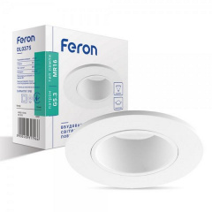 Встраиваемый поворотный светильник Feron DL0375 белый Ковель