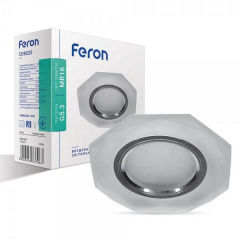 Встраиваемый светильник Feron CD8020 с LED подсветкой Хуст
