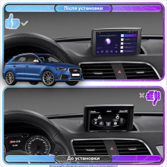 Штатна магнітола Lesko для Audi RS Q3 I 8U 2013-2015 екран 9 2/32Gb Киев