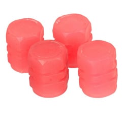 Ковпачки флуоресцентні на ніпель Bik для велосипеда/машини/самокату 10 шт Червоний (КНО50781-10) Херсон