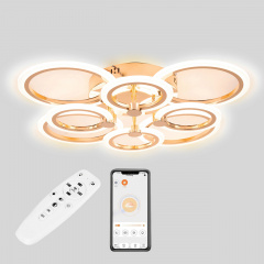 Полочна LED люстра Sunlight 5333/4+4 GLD Gold Первомайск