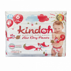 Підгузки-трусики Kindoh Premium 6 14+ кг 102 шт Київ