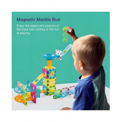 Конструктор магнітний Magnetic Diy CH1035 61 елемент з кульками Різнокольоровий Мукачево