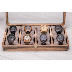Органайзер на 8 комірок для зберігання наручних годинників ecoWalnut 7х35х18 см Кропивницький