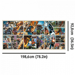 Пазли Trefl Месники Marvel 9000 елементів серії Безмежна колекція 199х93 см Різнокольоровий 81023 Михайлівка