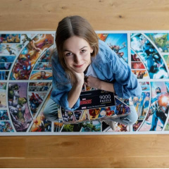 Пазли Trefl Месники Marvel 9000 елементів серії Безмежна колекція 199х93 см Різнокольоровий 81023 Михайлівка