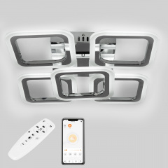 Стельова LED люстра Sunlight W8036/4+1B СR Хром Косов