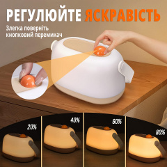 Світлодіодний нічник з акумулятором Inspire K680 4Вт 3000К USB 5V White Лубны