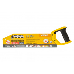 Ножівка столярна MASTERTOOL GM 2TPI/5TPI MAX CUT 400 мм загартований зуб 2D заточування поліроване (14-2704) Оріхів