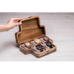 Коробочка для наручних годинників ecoWalnut 7х26.5х18 см Рівне